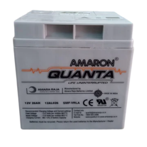Amaron Quanta 12V 26Ah - 200Ah SMF UPS Battery - 26 Ampere Hour